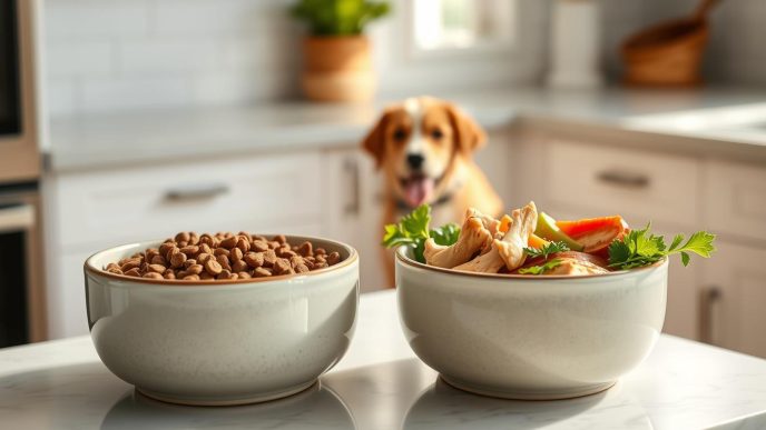 dog feeding transitions